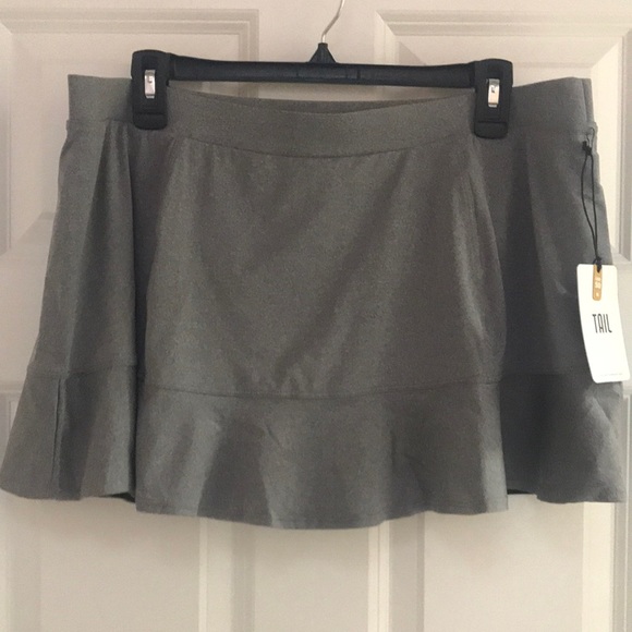 Tail Pants - Tail Gray Flounce Hem Skort
